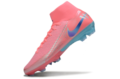 Nike Air Zoom Mercurial Superfly 10 Elite FG Firm Ground Soccer Cleats - Pink/Silver/Blue