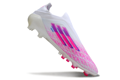 Adidas F50 Pro FG Firm Ground Soccer Cleats - White/Pink/Blue