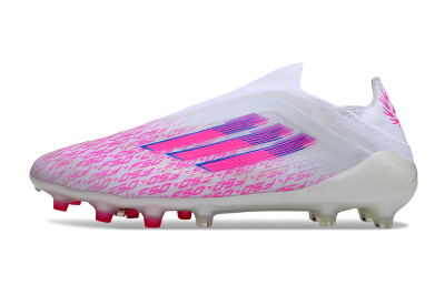 Adidas F50 Pro FG Firm Ground Soccer Cleats - White/Pink/Blue