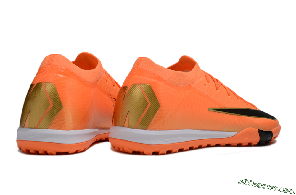 Nike Air Zoom Mercurial Vapor 16 Elite TF Artificial Turf Soccer Shoes - Red/Black/Gold 6