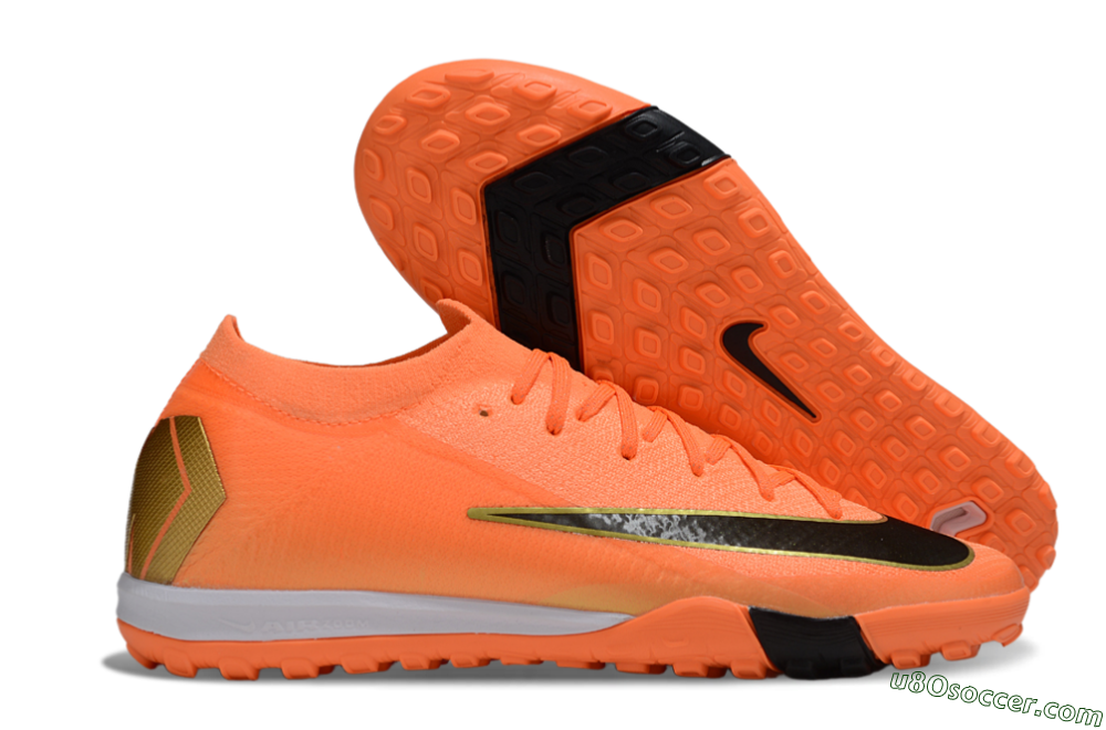 Nike Air Zoom Mercurial Vapor 16 Elite TF Artificial Turf Soccer Shoes - Red/Black/Gold 1