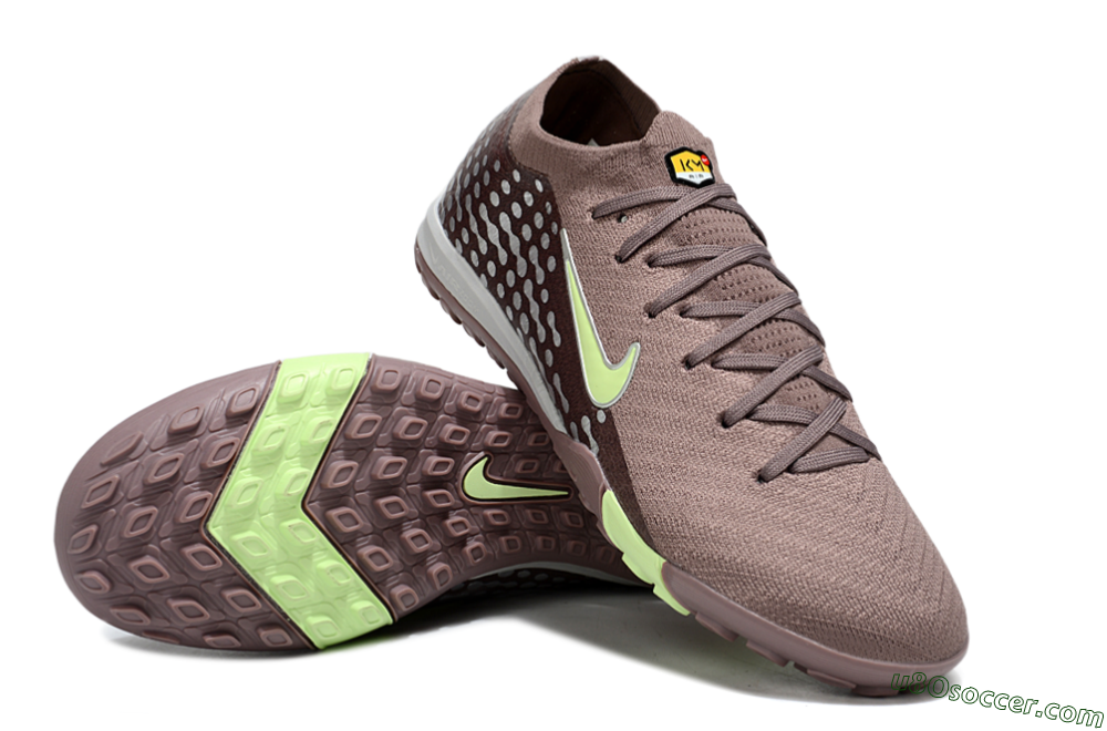 Nike Air Zoom Mercurial Vapor 16 Elite TF Artificial Turf Soccer Shoes - Brown/Yellow/Silver 3