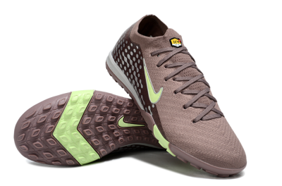 Nike Air Zoom Mercurial Vapor 16 Elite TF Artificial Turf Soccer Shoes - Brown/Yellow/Silver