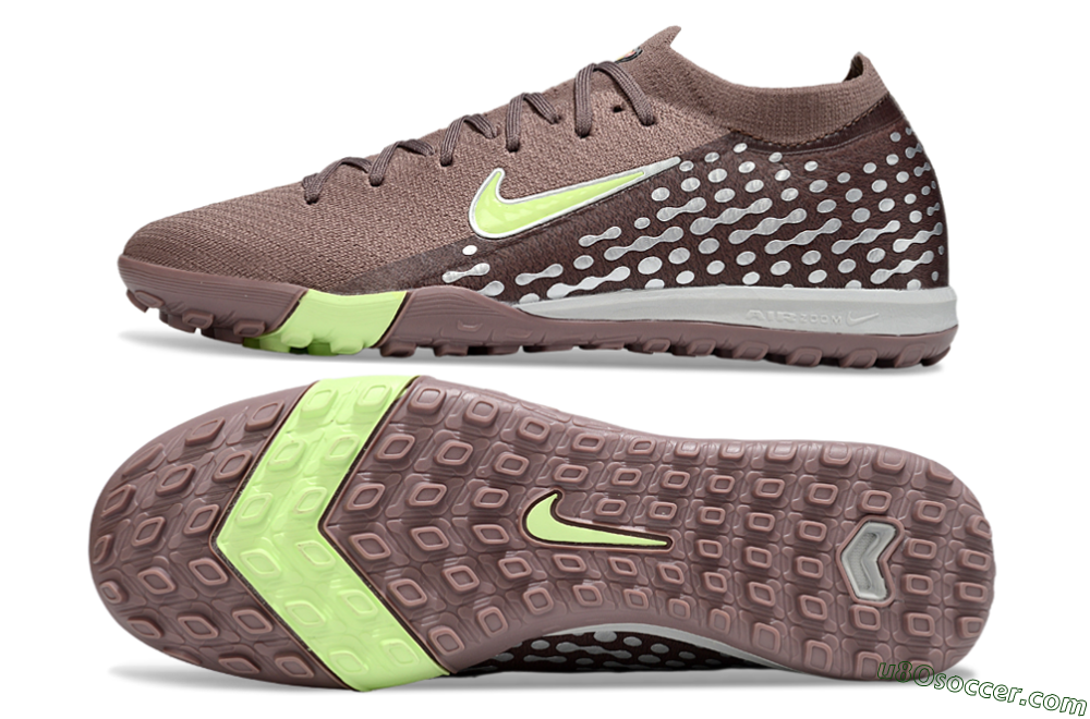 Nike Air Zoom Mercurial Vapor 16 Elite TF Artificial Turf Soccer Shoes - Brown/Yellow/Silver 0