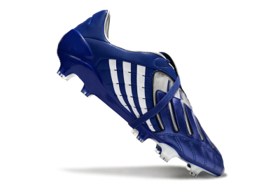 Adidas Predator Accelerator FG Firm Ground Soccer Cleats - Blue/White