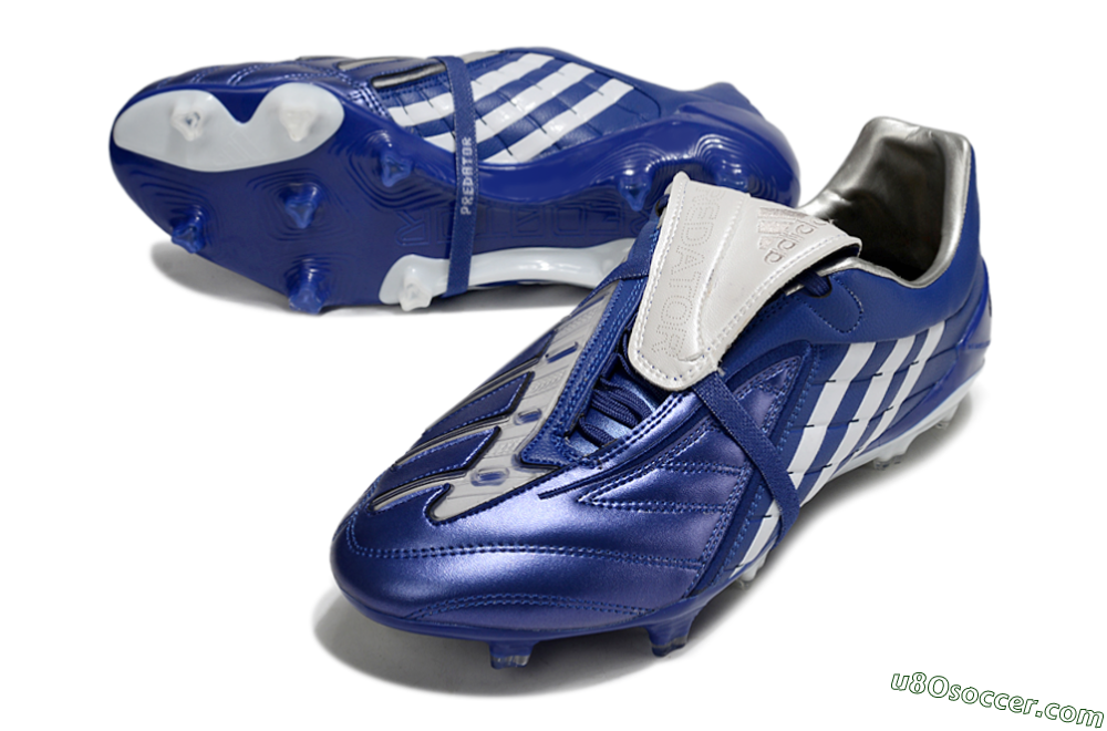 Adidas Predator Accelerator FG Firm Ground Soccer Cleats - Blue/White 3