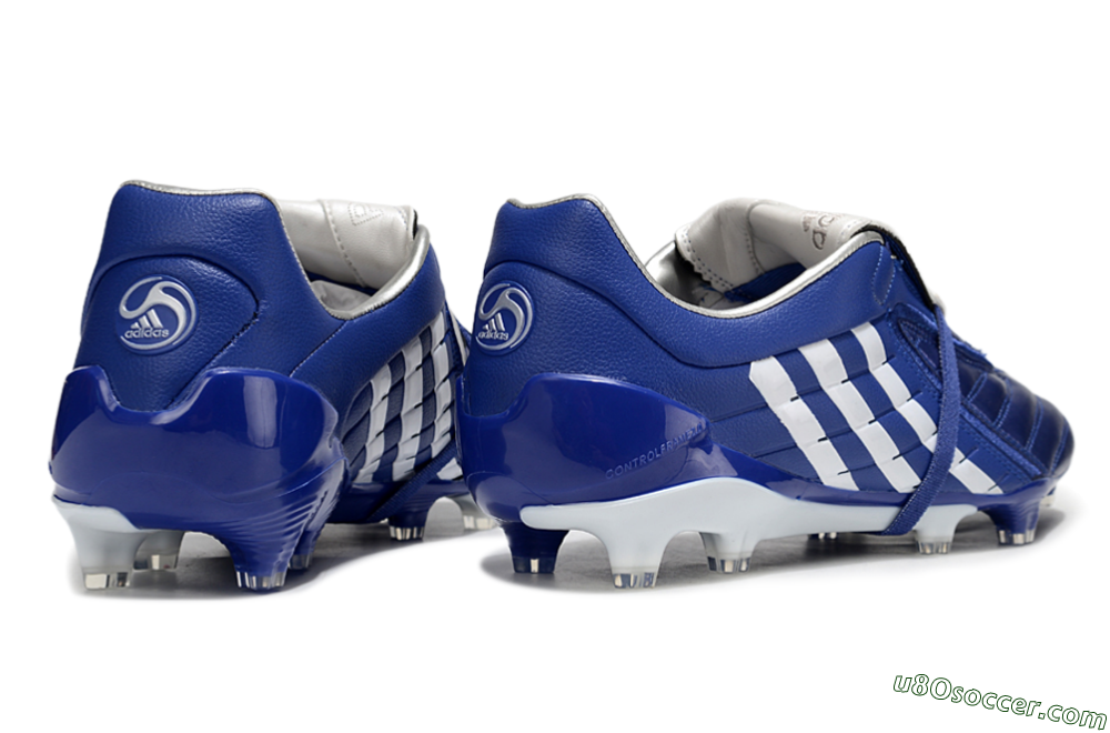Adidas Predator Accelerator FG Firm Ground Soccer Cleats - Blue/White 6