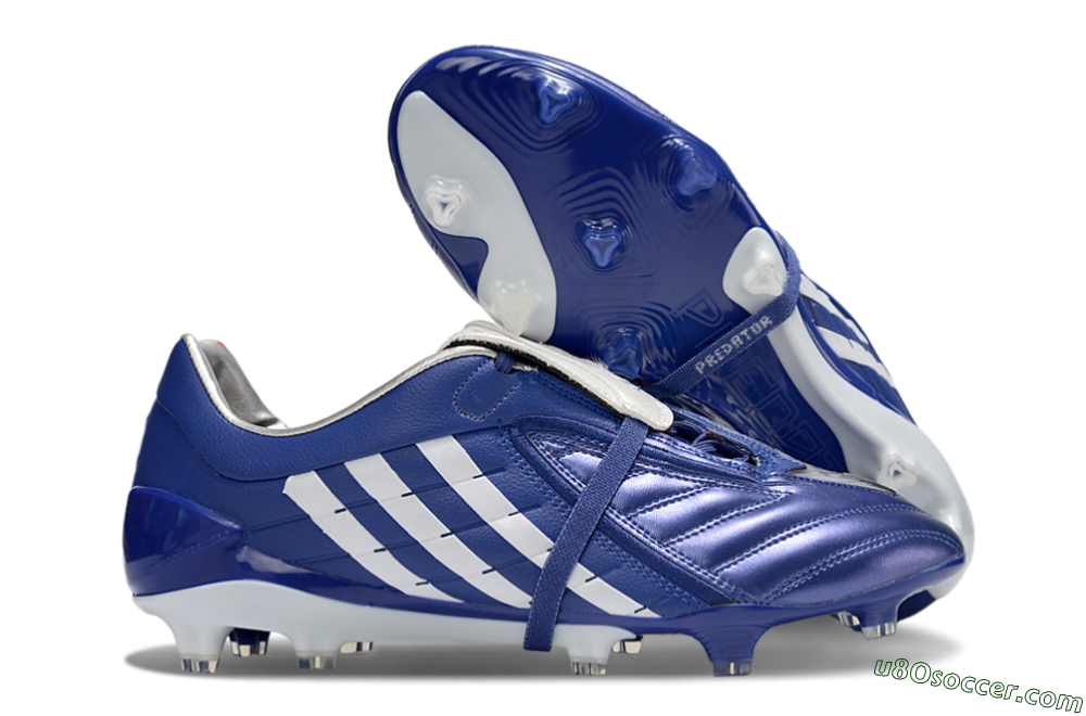 Adidas Predator Accelerator FG Firm Ground Soccer Cleats - Blue/White 1