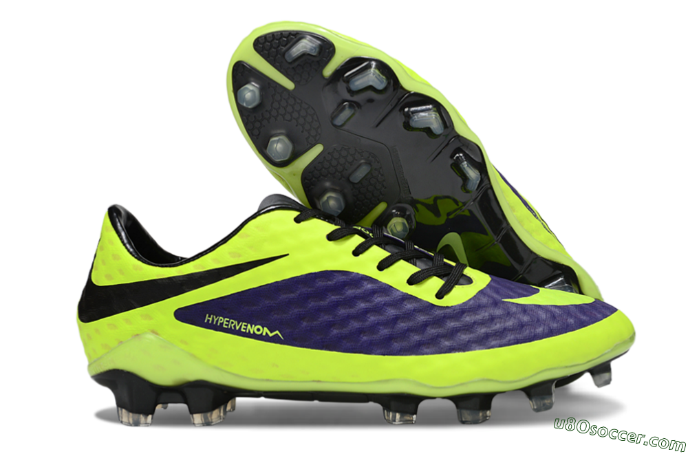 Nike Hypervenom Phantom Rgn SE FG Firm Ground Soccer Cleats - Yellow/Blue/Black 1