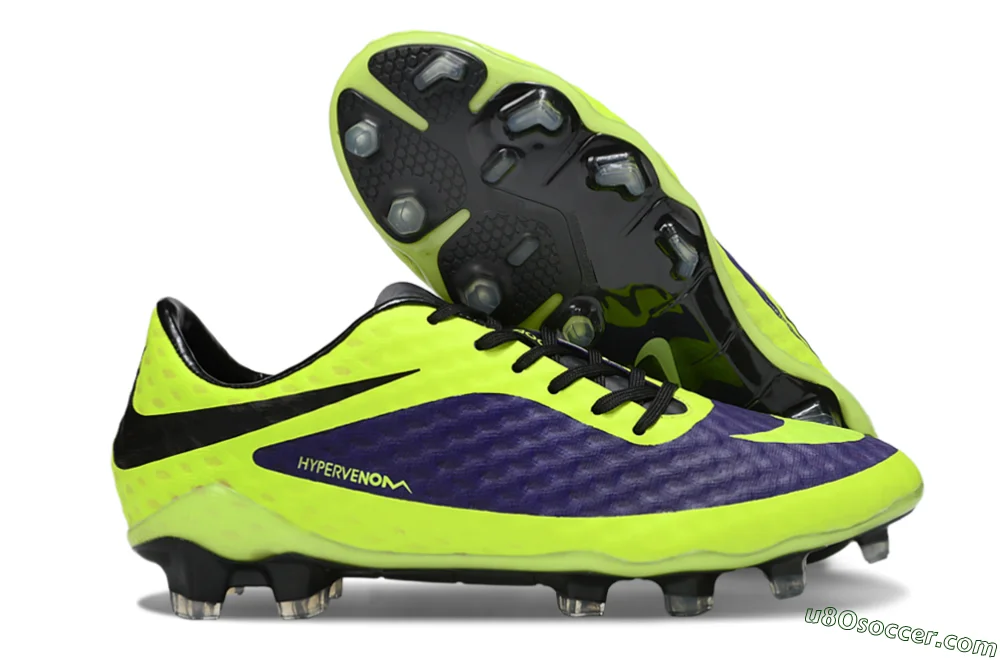 Nike Hypervenom Phantom Rgn SE FG Soccer Cleats - Yellow/Blue/Black