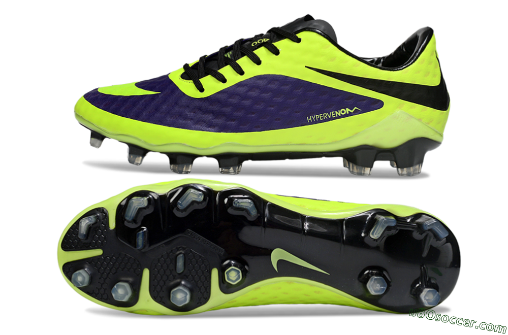 Nike Hypervenom Phantom Rgn SE FG Firm Ground Soccer Cleats - Yellow/Blue/Black 0