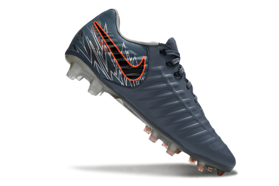 Nike Tiempo Legend 10 Elite FG Firm Ground Soccer Cleats - Grey/Black/Red