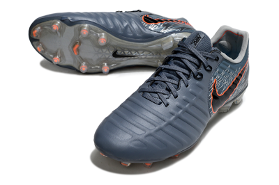 Nike Tiempo Legend 10 Elite FG Firm Ground Soccer Cleats - Grey/Black/Red
