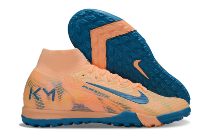 Nike Air Zoom Mercurial Superfly 10 Elite TF Artificial Turf Soccer Shoes - Pink/Blue/Yellow