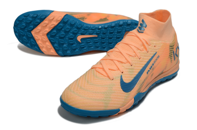 Nike Air Zoom Mercurial Superfly 10 Elite TF Artificial Turf Soccer Shoes - Pink/Blue/Yellow