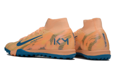 Nike Air Zoom Mercurial Superfly 10 Elite TF Artificial Turf Soccer Shoes - Pink/Blue/Yellow