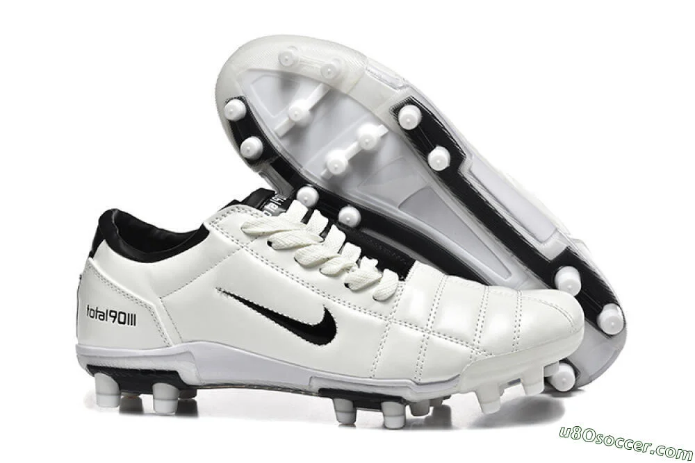 Nike Air Zoom Total 90 III FG Firm Ground Soccer Cleats - White/Black