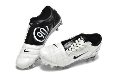 Nike Air Zoom Total 90 III FG Firm Ground Soccer Cleats - White/Black