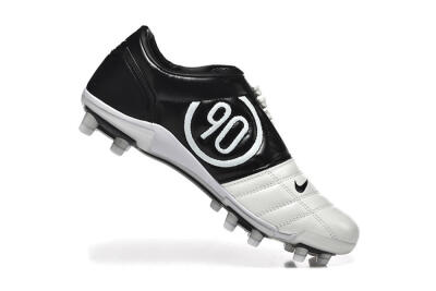 Nike Air Zoom Total 90 III FG Firm Ground Soccer Cleats - White/Black