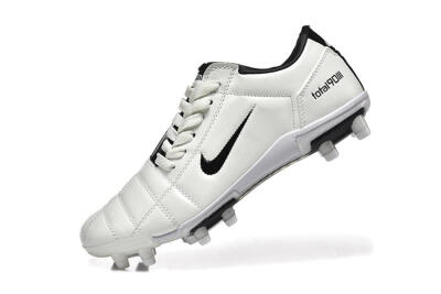 Nike Air Zoom Total 90 III FG Firm Ground Soccer Cleats - White/Black