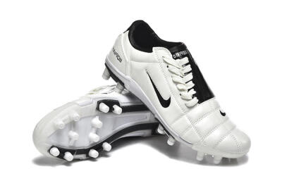 Nike Air Zoom Total 90 III FG Firm Ground Soccer Cleats - White/Black