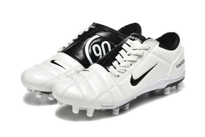 Nike Air Zoom Total 90 III FG Firm Ground Soccer Cleats - White/Black