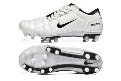 Nike Air Zoom Total 90 III FG Firm Ground Soccer Cleats - White/Black