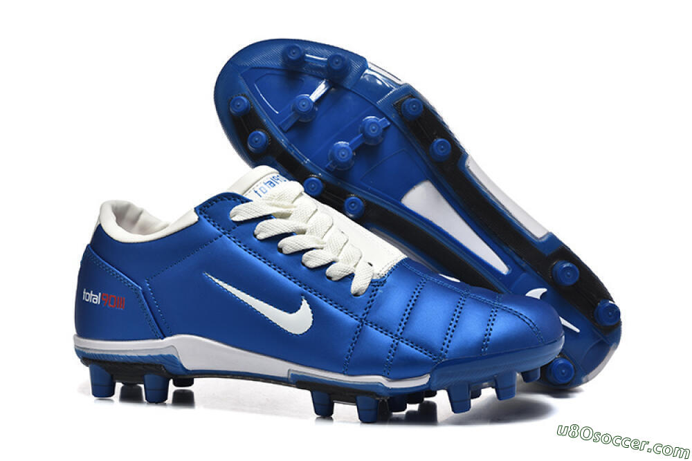 Nike Air Zoom Total 90 III FG Firm Ground Soccer Cleats - Blue/White 1