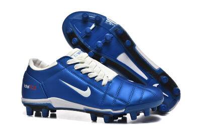 Nike Air Zoom Total 90 III FG Firm Ground Soccer Cleats - Blue/White