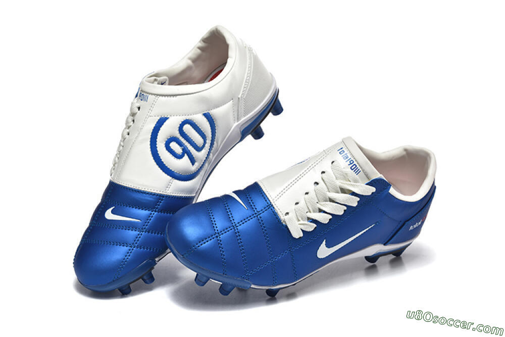 Nike Air Zoom Total 90 III FG Firm Ground Soccer Cleats - Blue/White 6