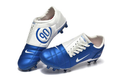 Nike Air Zoom Total 90 III FG Firm Ground Soccer Cleats - Blue/White