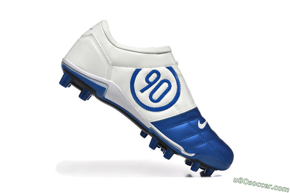 Nike Air Zoom Total 90 III FG Firm Ground Soccer Cleats - Blue/White 7