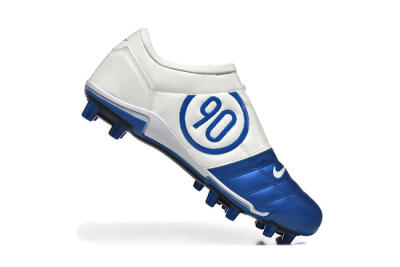 Nike Air Zoom Total 90 III FG Firm Ground Soccer Cleats - Blue/White