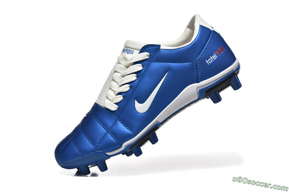 Nike Air Zoom Total 90 III FG Firm Ground Soccer Cleats - Blue/White 8