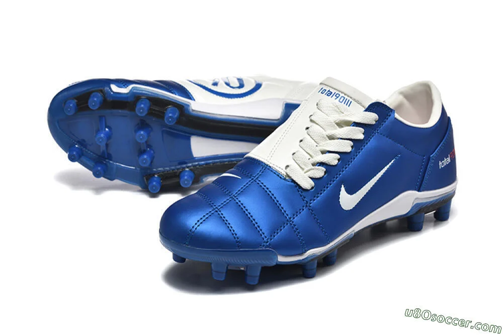 Nike Air Zoom Total 90 III FG Soccer Cleats - Blue/White