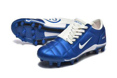 Nike Air Zoom Total 90 III FG Firm Ground Soccer Cleats - Blue/White