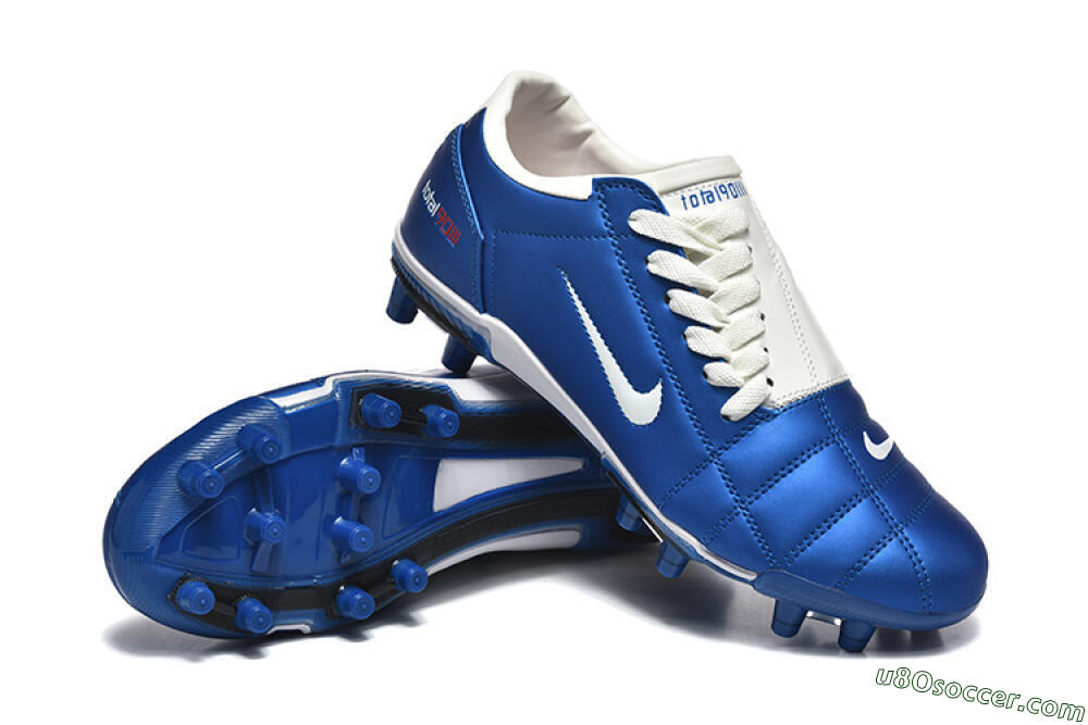 Nike Air Zoom Total 90 III FG Firm Ground Soccer Cleats - Blue/White 4