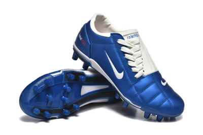 Nike Air Zoom Total 90 III FG Firm Ground Soccer Cleats - Blue/White