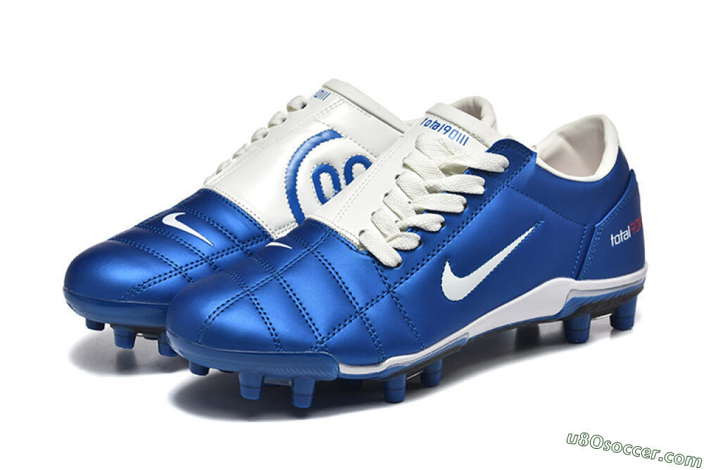 Nike Air Zoom Total 90 III FG Firm Ground Soccer Cleats - Blue/White 5