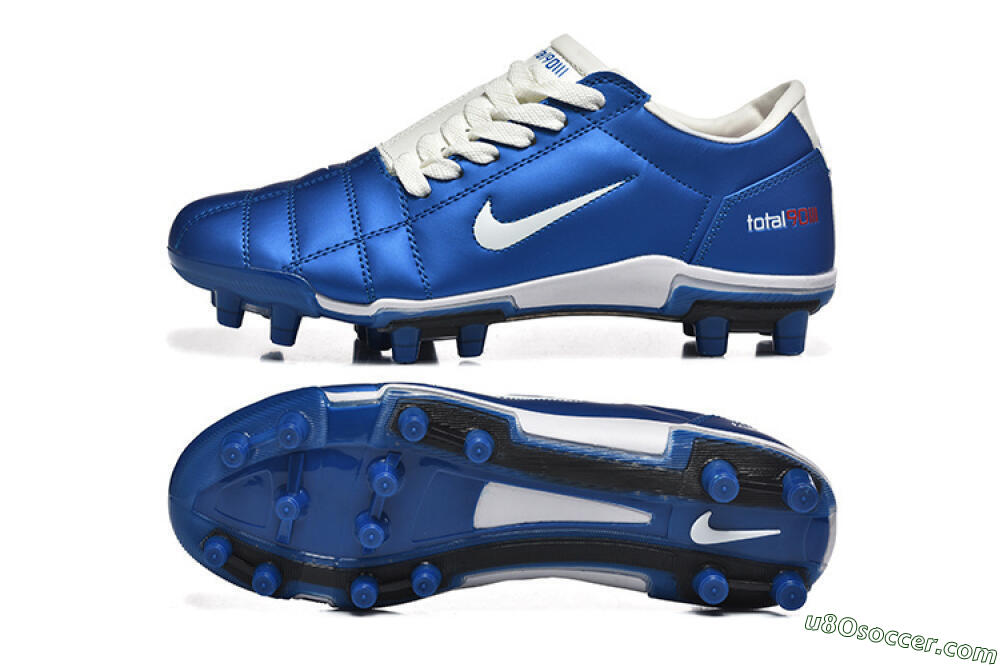 Nike Air Zoom Total 90 III FG Firm Ground Soccer Cleats - Blue/White 0