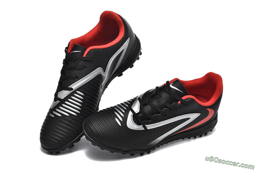 Nike Phantom 6 Elite TF Artificial Turf Soccer Shoes - Blue/Silver/Red 6