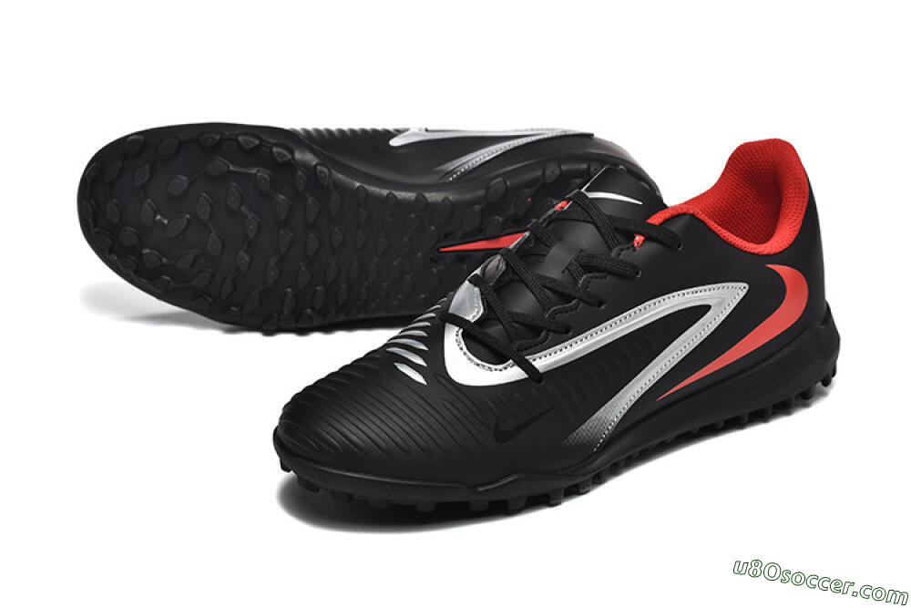 Nike Phantom 6 Elite TF Artificial Turf Soccer Shoes - Blue/Silver/Red 3