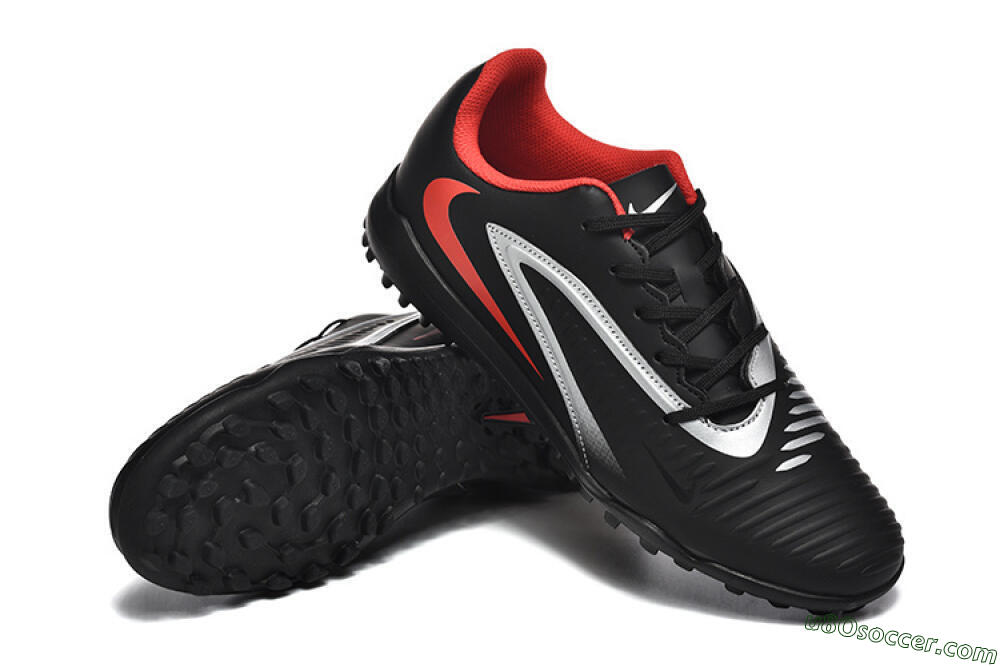 Nike Phantom 6 Elite TF Artificial Turf Soccer Shoes - Blue/Silver/Red 4