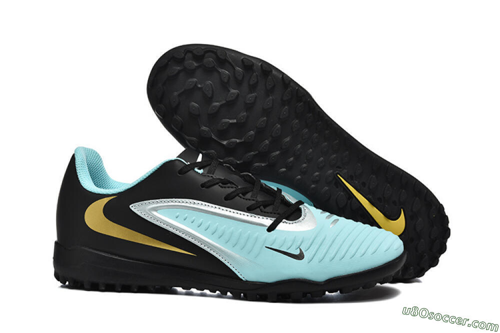 Nike Phantom 6 Elite TF Artificial Turf Soccer Shoes - Jade/Silver/Black 1