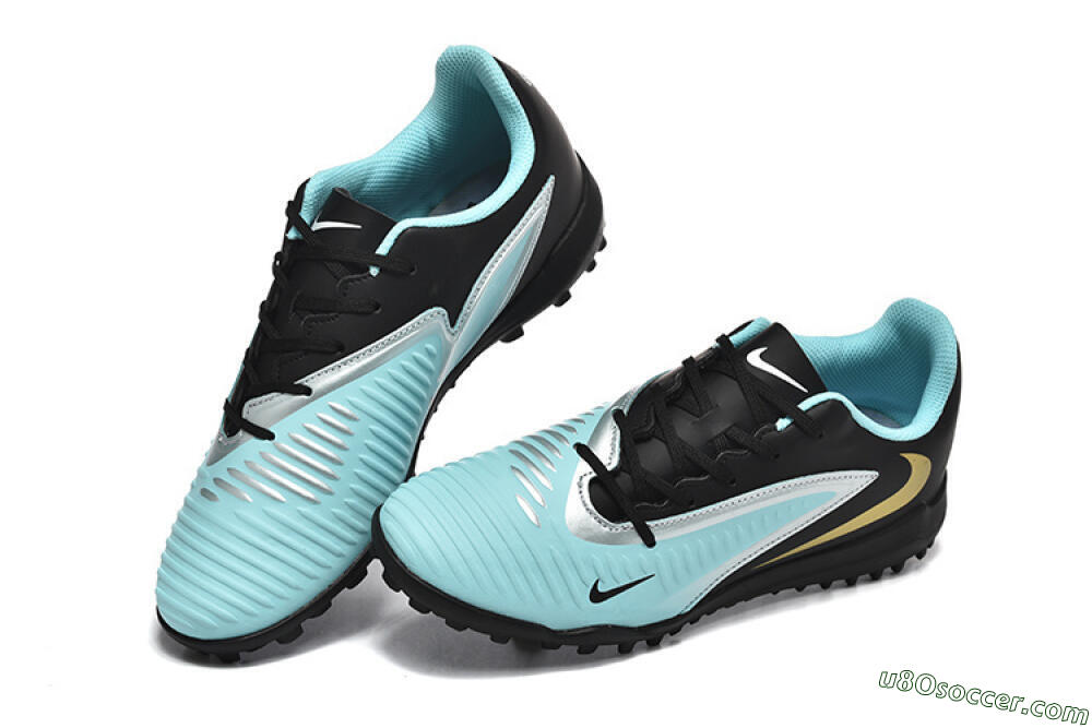 Nike Phantom 6 Elite TF Artificial Turf Soccer Shoes - Jade/Silver/Black 6