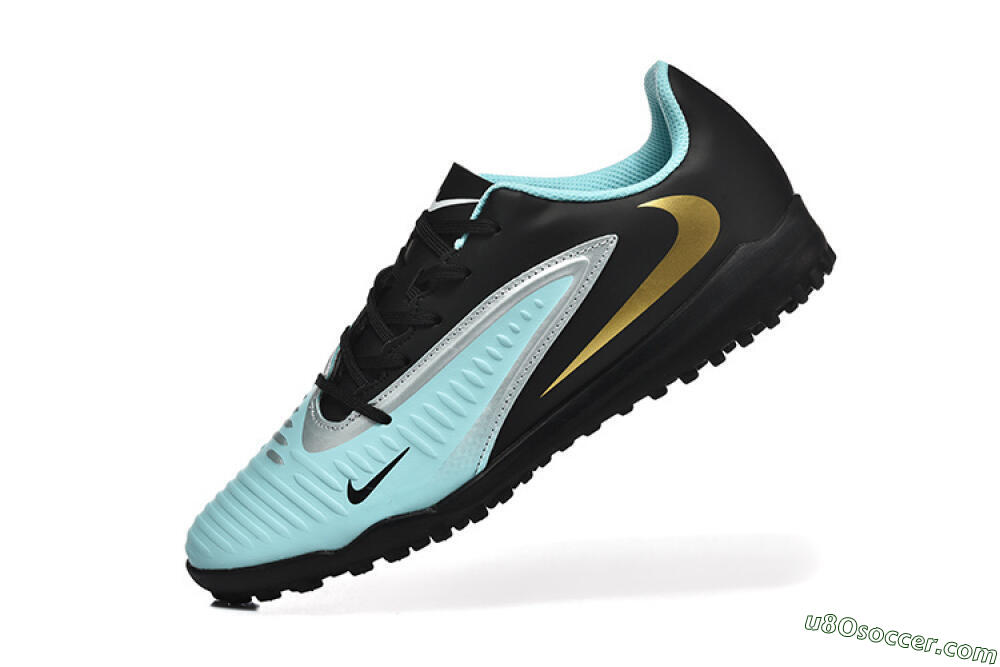 Nike Phantom 6 Elite TF Artificial Turf Soccer Shoes - Jade/Silver/Black 8