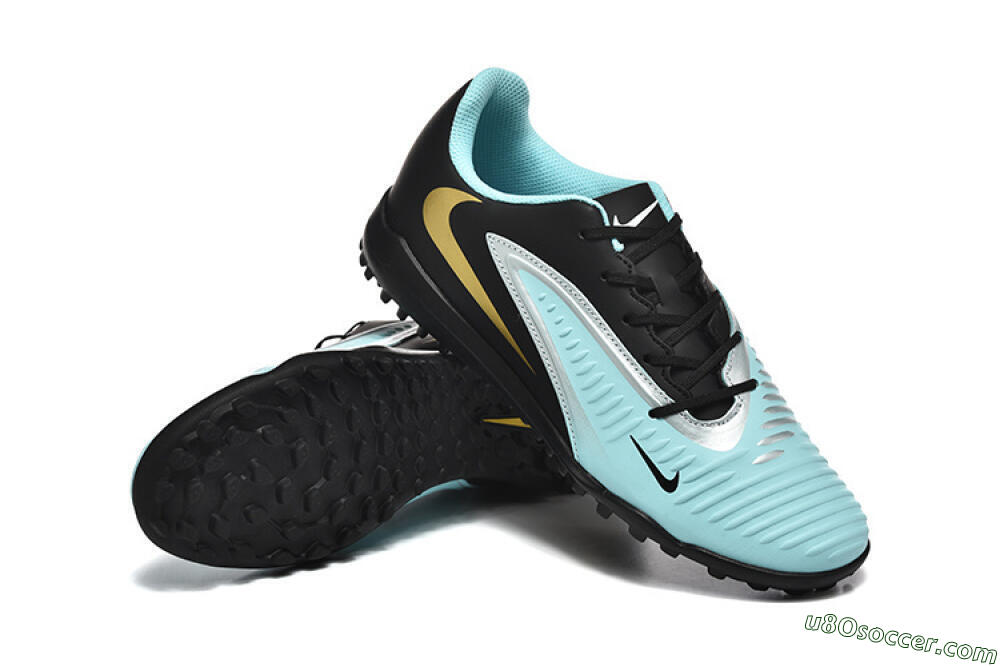 Nike Phantom 6 Elite TF Artificial Turf Soccer Shoes - Jade/Silver/Black 4
