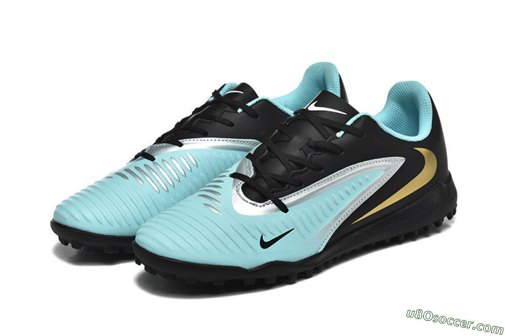 Nike Phantom 6 Elite TF Artificial Turf Soccer Shoes - Jade/Silver/Black 5