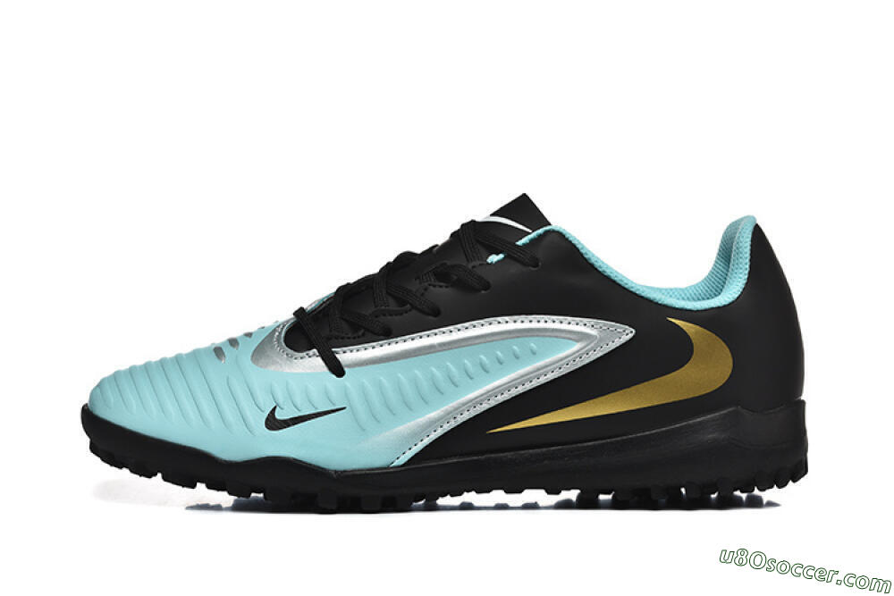 Nike Phantom 6 Elite TF Artificial Turf Soccer Shoes - Jade/Silver/Black 2