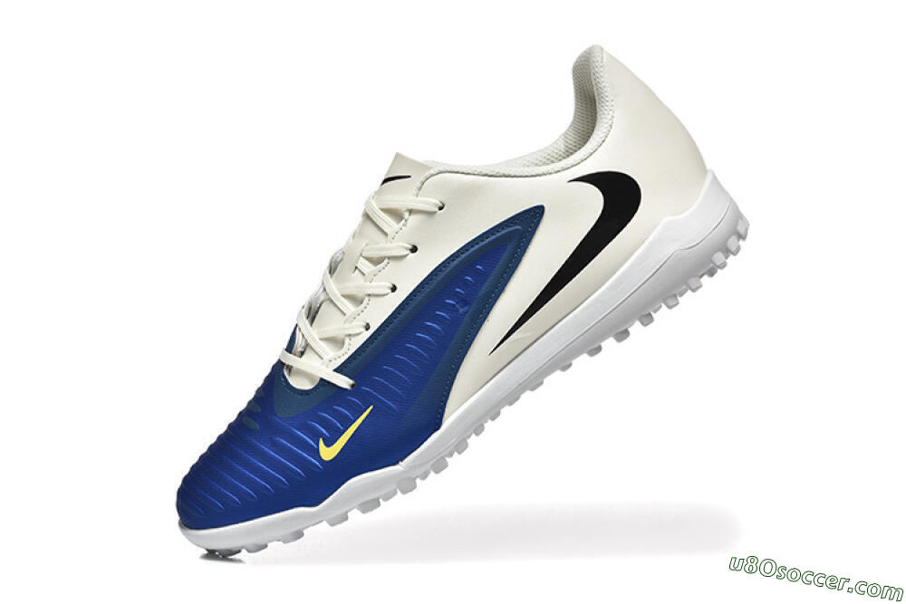 Nike Phantom 6 Elite TF Artificial Turf Soccer Shoes - Blue/White/Black 8